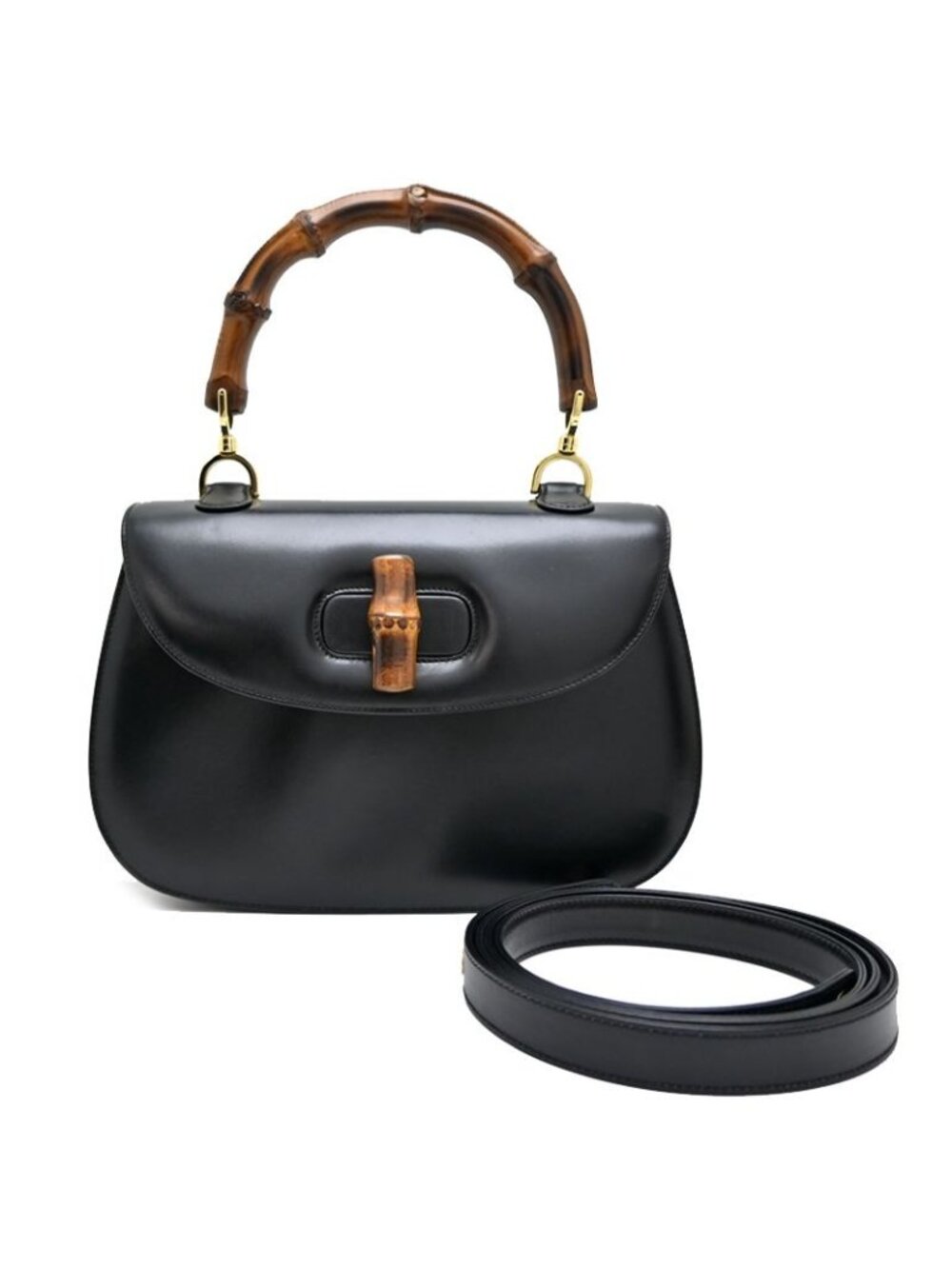 Gucci Handbag Bamboo Black